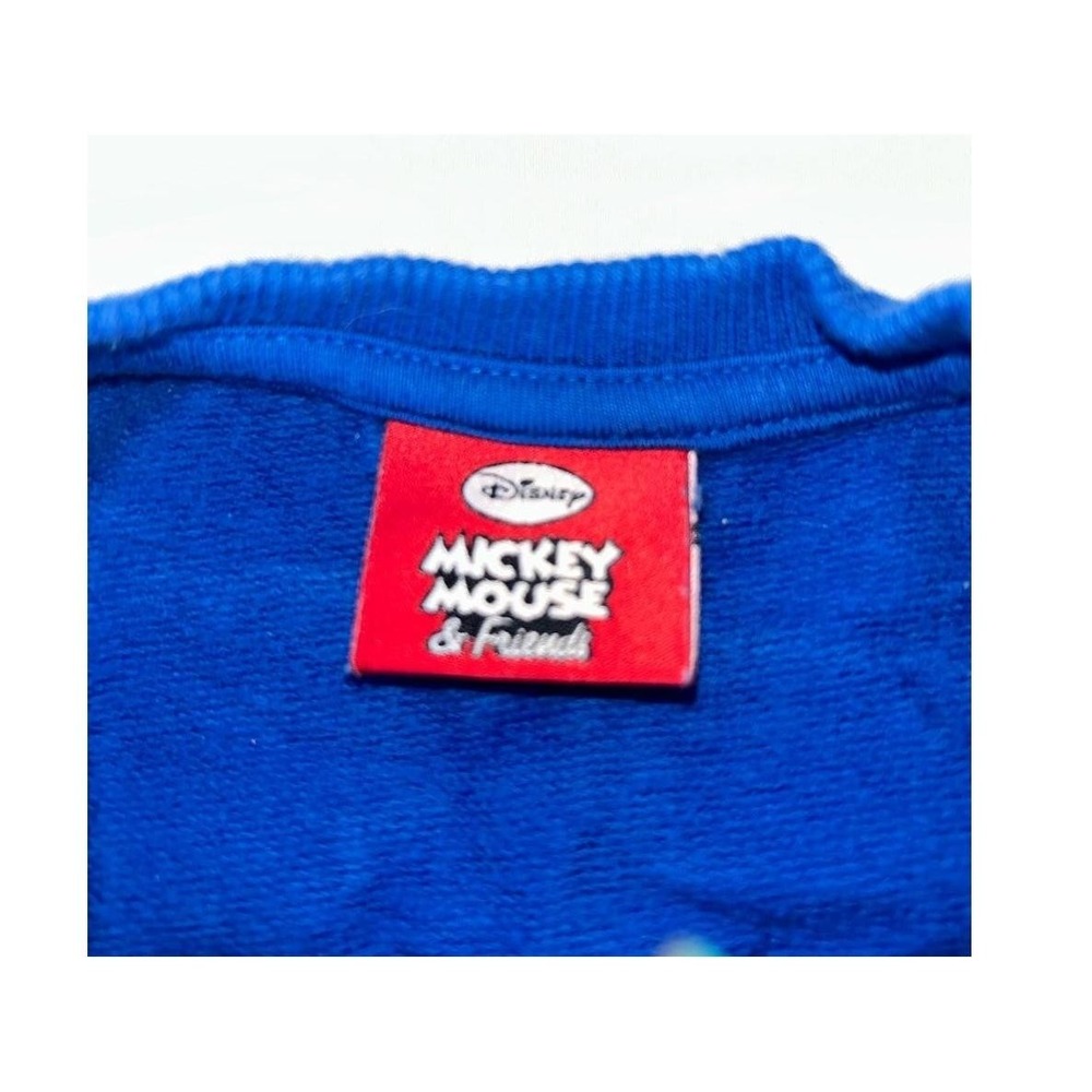 Disney Sweater 1.5-2yrs Blue Embroidered Sweatshirt Donald Duck Graphic Vintage - Picture 4 of 6